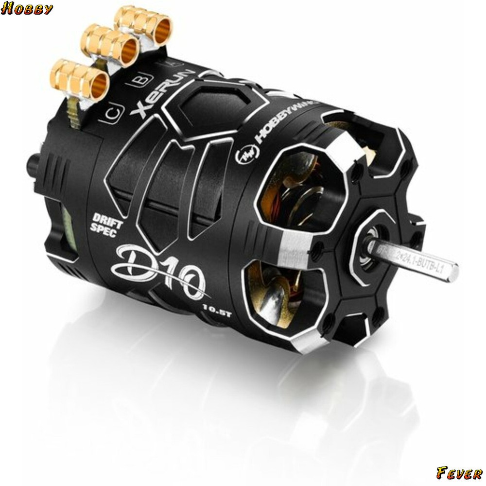 Hobbywing 30401134 Xerun D10 brushless Drift Motor - 10.5t 4600kv Stealth