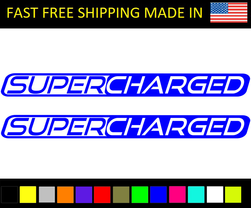 Supercharged decal stickers Yamaha boat jet ski car fit AR192 AR195 SX192 SX195