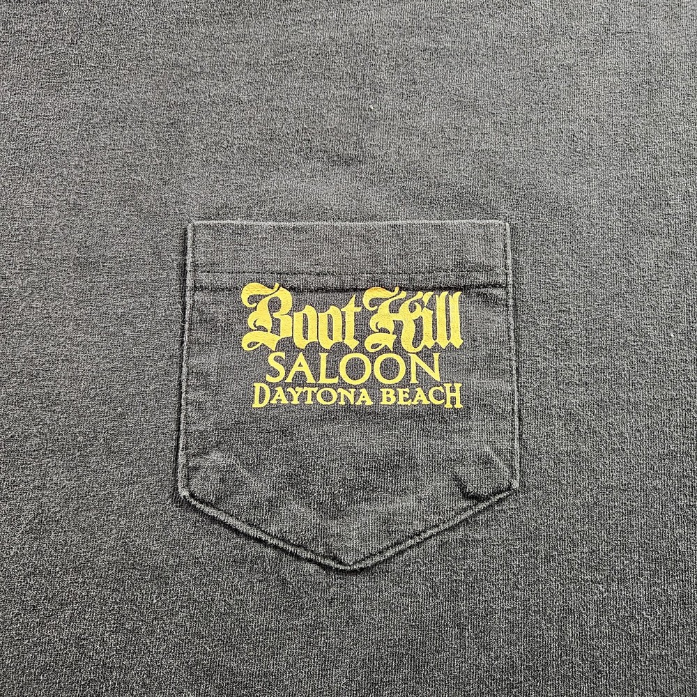VINTAGE Boot Hill Saloon Shirt Mens XL Made USA 1999 Bike Week Daytona Beach 90s