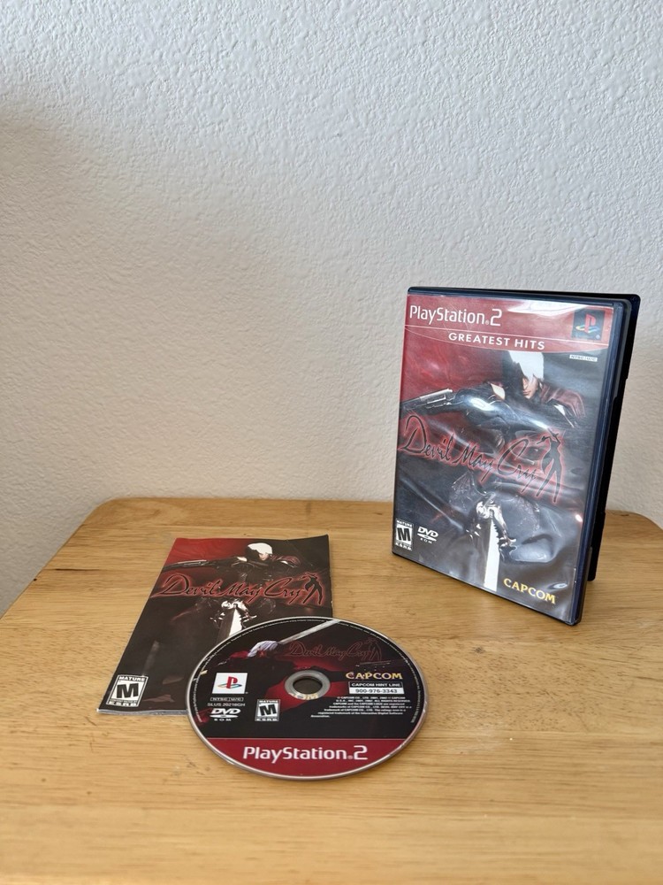 Devil May Cry (PlayStation 2, PS2, Complete, CIB, Manual Included, Clean/Tested)