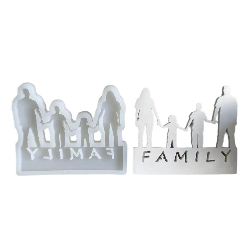 Family of Four Silicone Molds for Tealight Holders DIY Craft