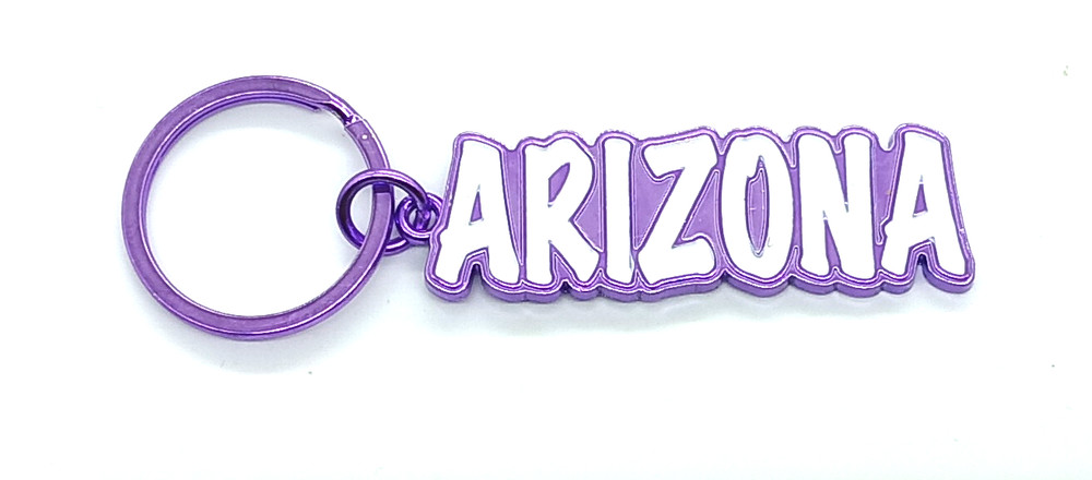Vintage State of Arizona Keyring Keychain