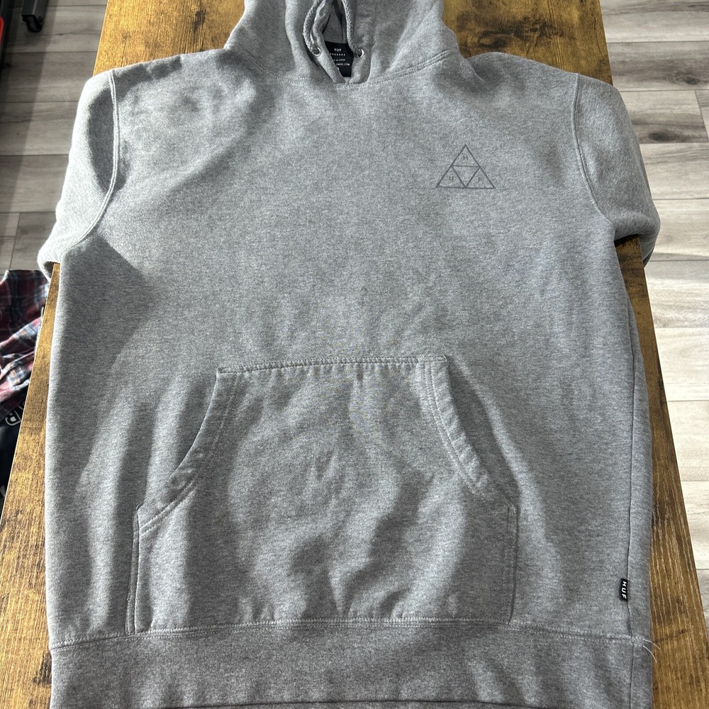 HUF Medium Gray Two-Sided Long Sleeve Pullover Hoodie