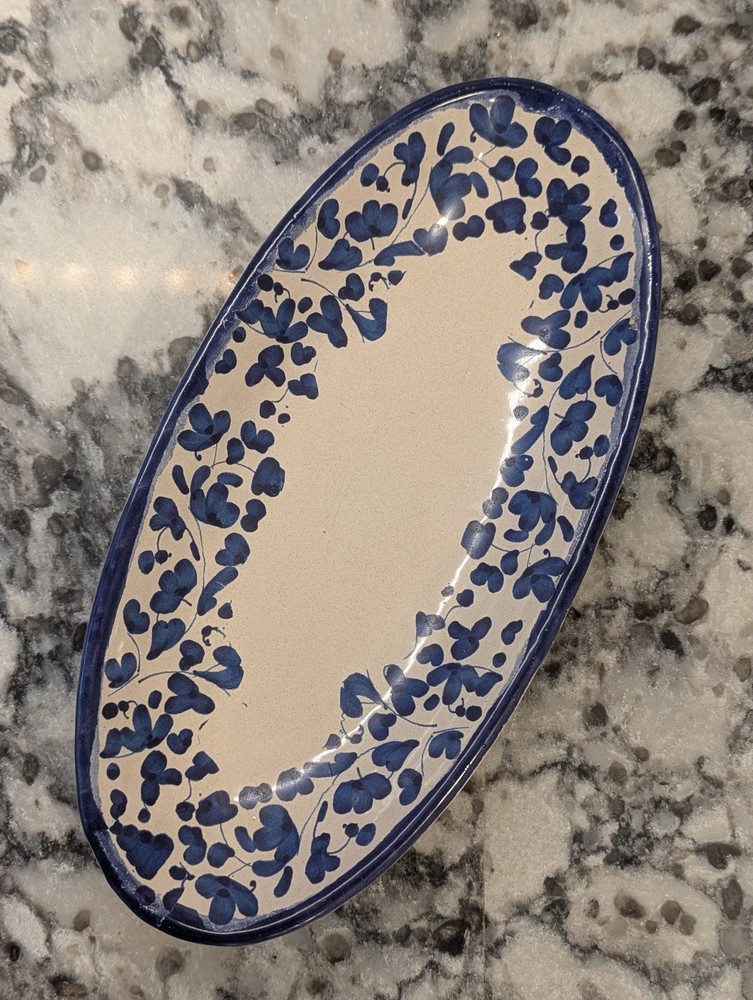 MOMA Ceramiche Artigianali Italy Handmade Oval Dish