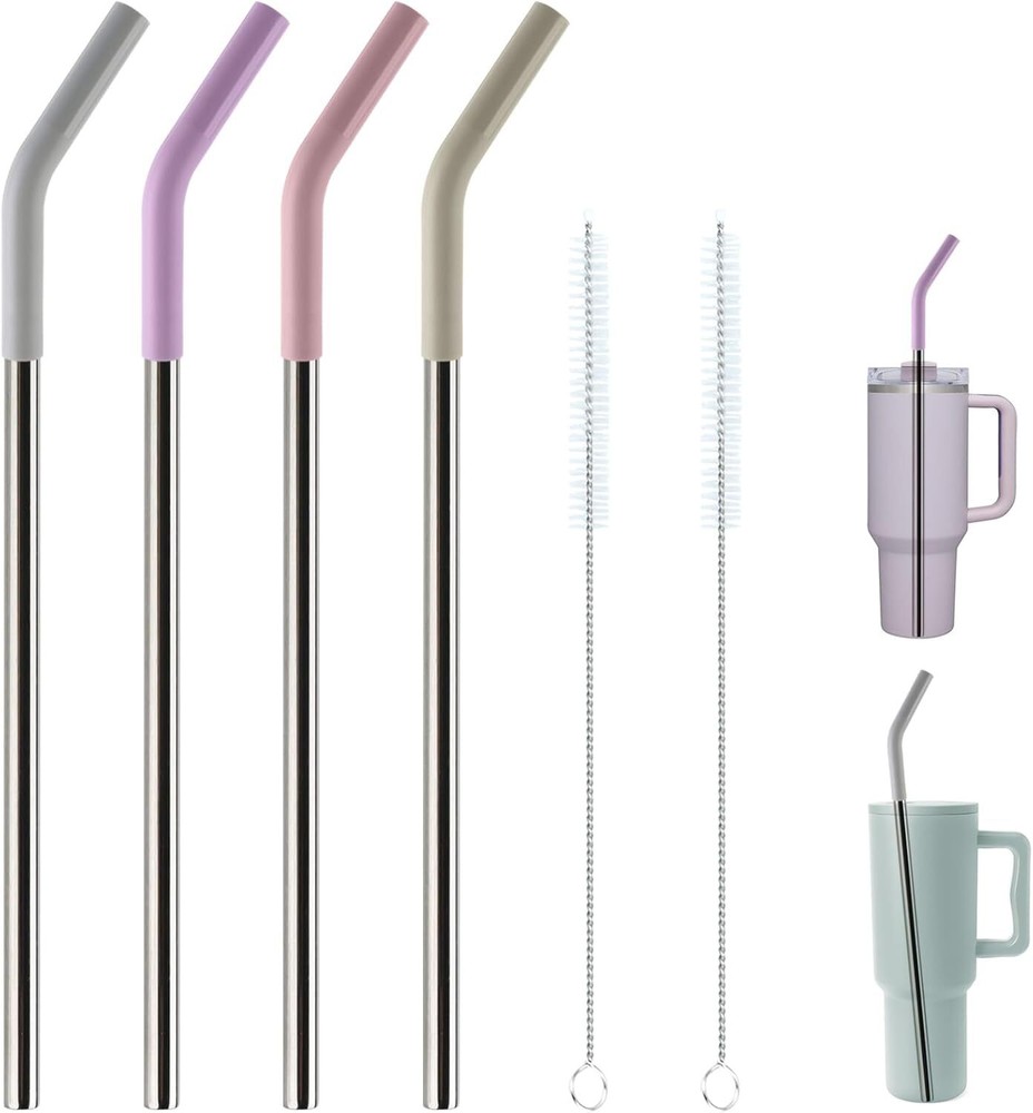 Metal Straws for Stanley 40Oz Tumbler - Reusable Replacement Straws