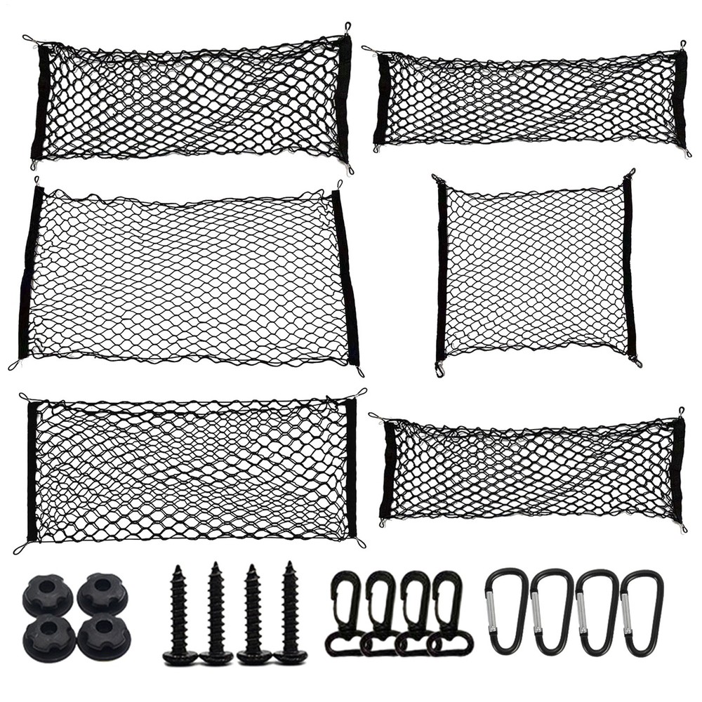 Universal Car Rear Trunk Net Mesh Elastic Back Cargo Storage Organizer Luggage