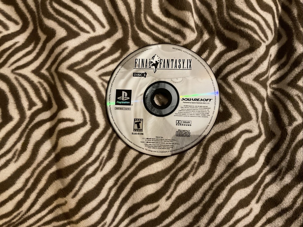 Final Fantasy IX - Black Label - Disc 3 ONLY Replacement (Sony PlayStation 1)