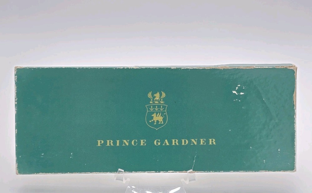 Vtg Prince Gardner Men's Leather BiFold Wallet,Black,New in Box