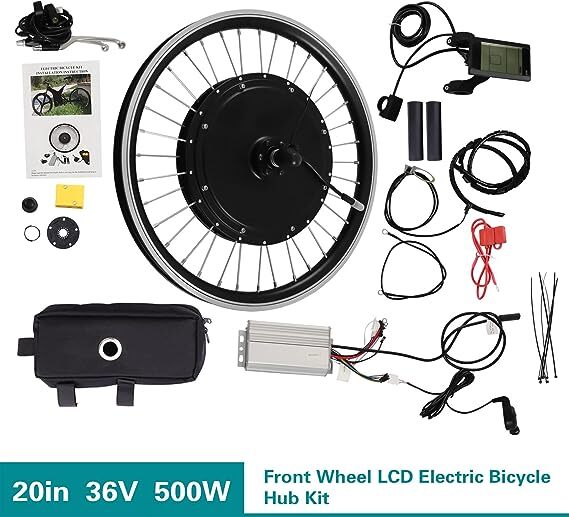 36V 500W Electric Bicycle Motor Conversion Kit Front Wheel E bike Hub Motor Kit
