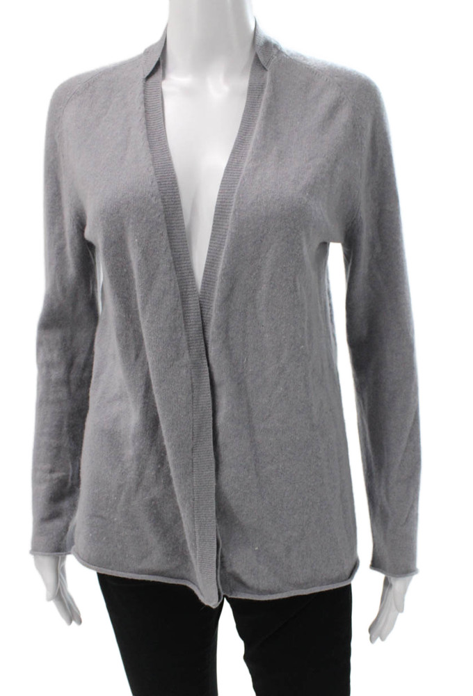 Inhabit Womens Cardigan Sweater V Neck Cashmere Gray Long Sleeve Size SFree Shipping in US $100+ Orders | $6.95 Orders Below