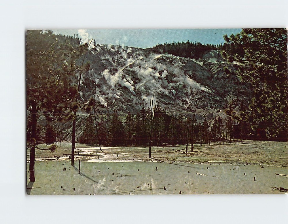 Postcard Roaring Mountain Wyoming USA North America