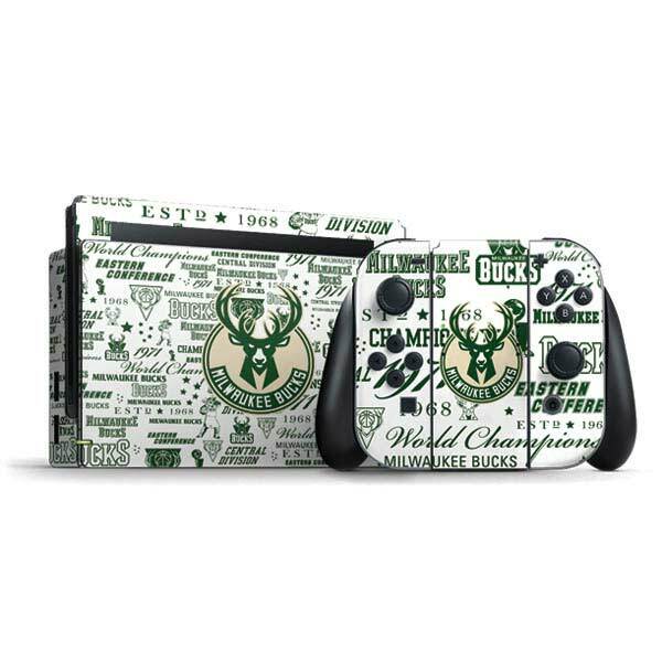 NBA Milwaukee Bucks Nintendo Switch Bundle Skin