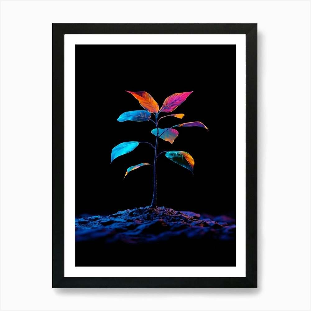 Dark Tree 13 Framed Wall Art Canvas Print Poster Picture