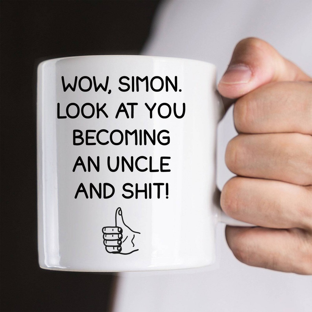 New Uncle Mug Personalized Uncle Ceramic Cup New Uncle Gift New Baby Uncle