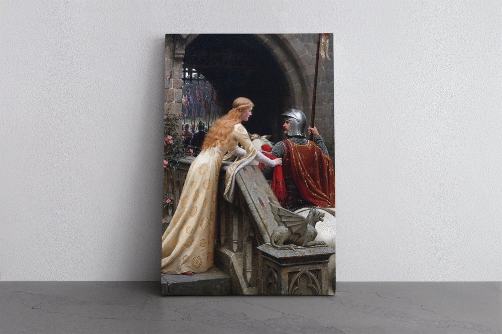 God Speed By Edmund Blair Leighton Famous Historical Medieval Artwork Reproducti
