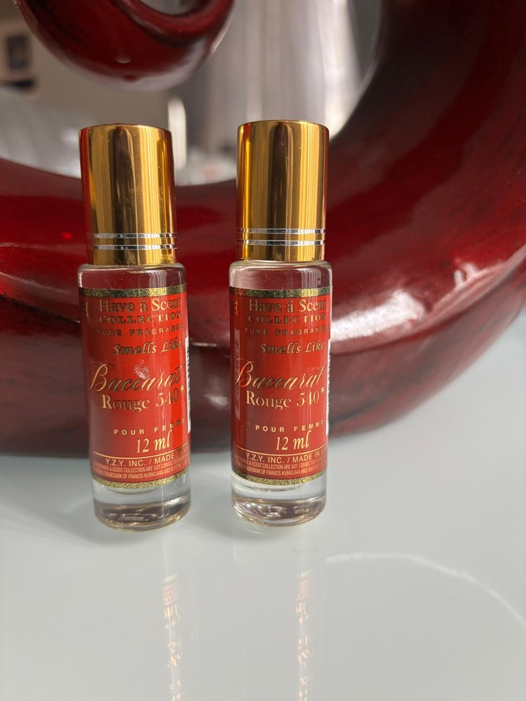 2 PCS BACCARAT ROUGE 540 (SMELLS LIKE) PERFUME OIL 12ML by HAVE Á SCENT NEW