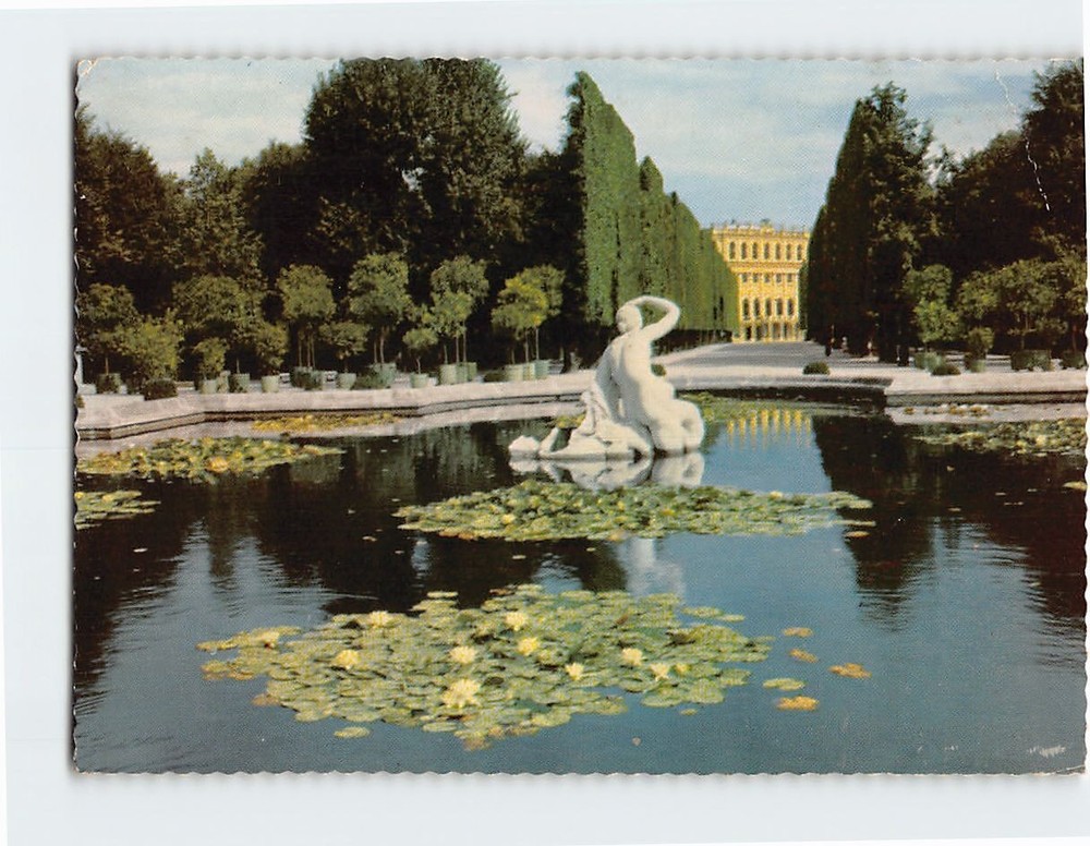 Postcard Schönbrunn Palace View From Nymphenbrunnen Vienna Austria