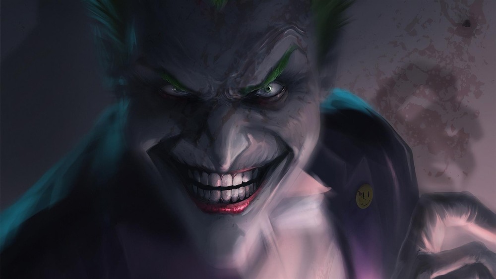 Joker Laugh Metal Art Print Comics Poster 8in x 12in Lot Up