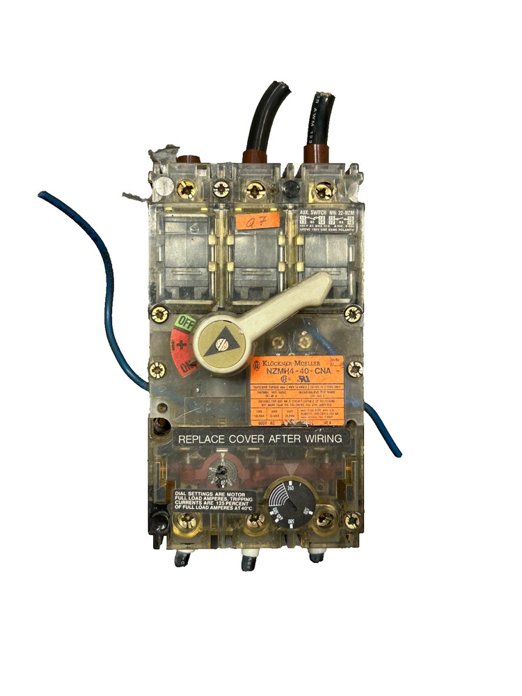 Klockner Moeller NZMH4-40-CNA Circuit Breaker 40A 3-Pole 600VAC