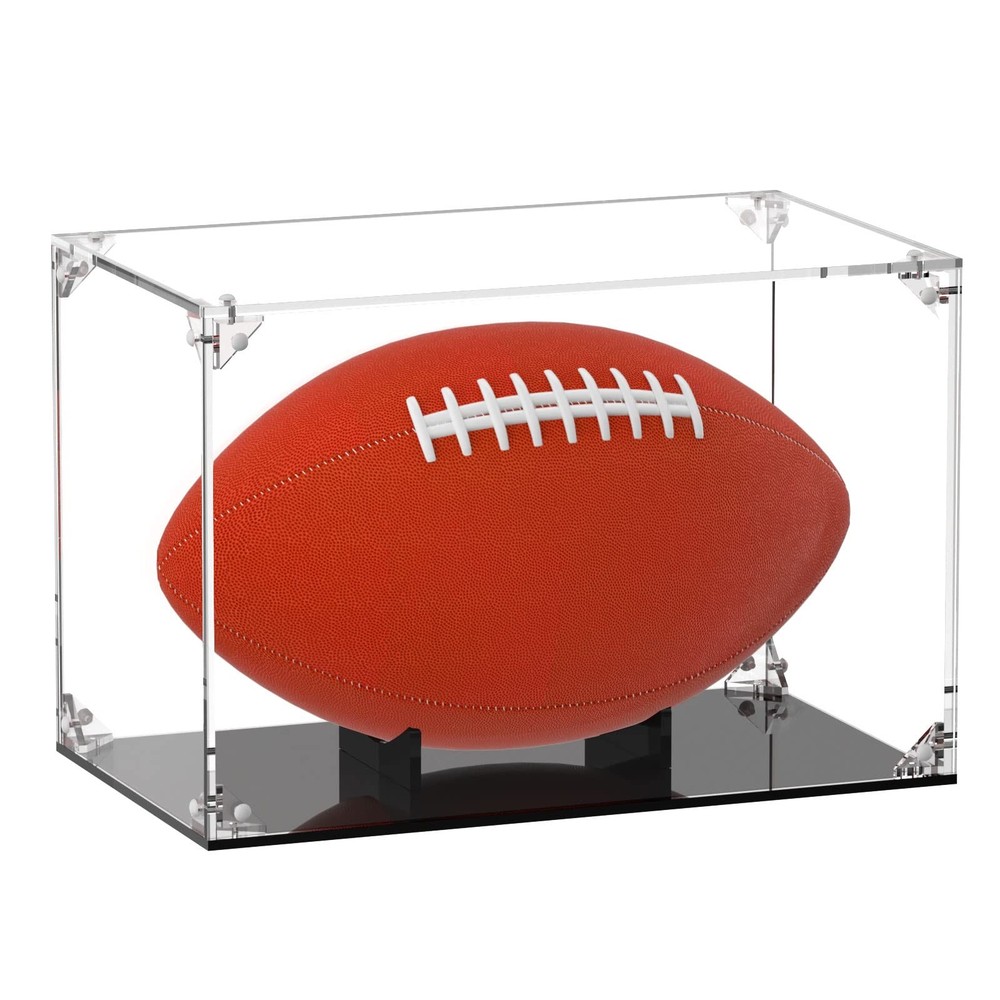 Acrylic Football Display Case for Full Size NFL or College Ball with Video Demo  