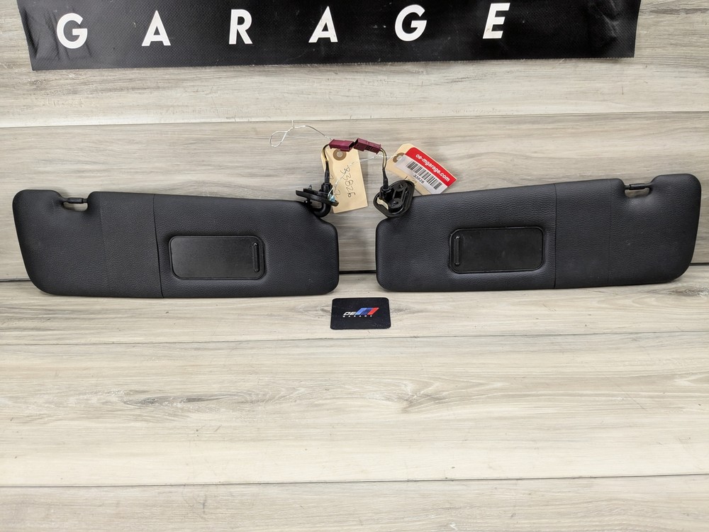 OEM BMW E88 E93 128 135 328 335 M3 CONVERTIBLE Left Right Sun Visor Black SET