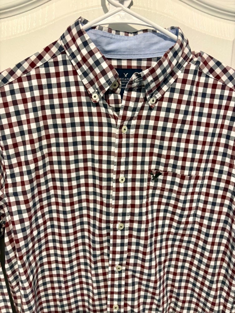 American Eagle Men's Button Down Shirt Classic Fit Size M Multi Plaid
