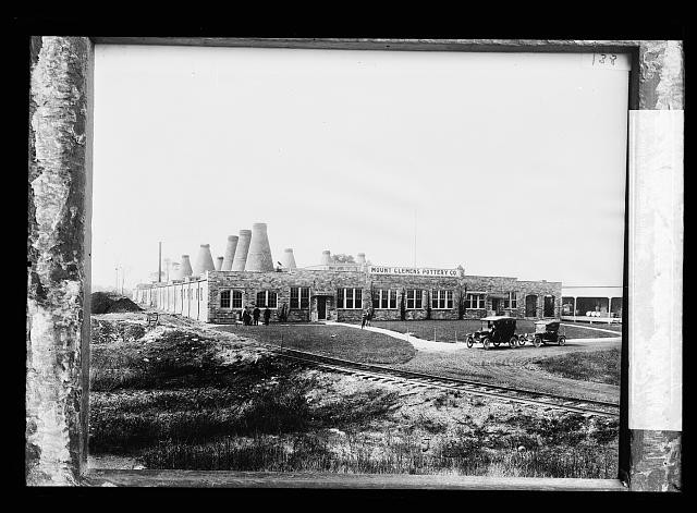 Photo:Mt Clemens Michigan Pottery Co Factory Building Vintage Photo