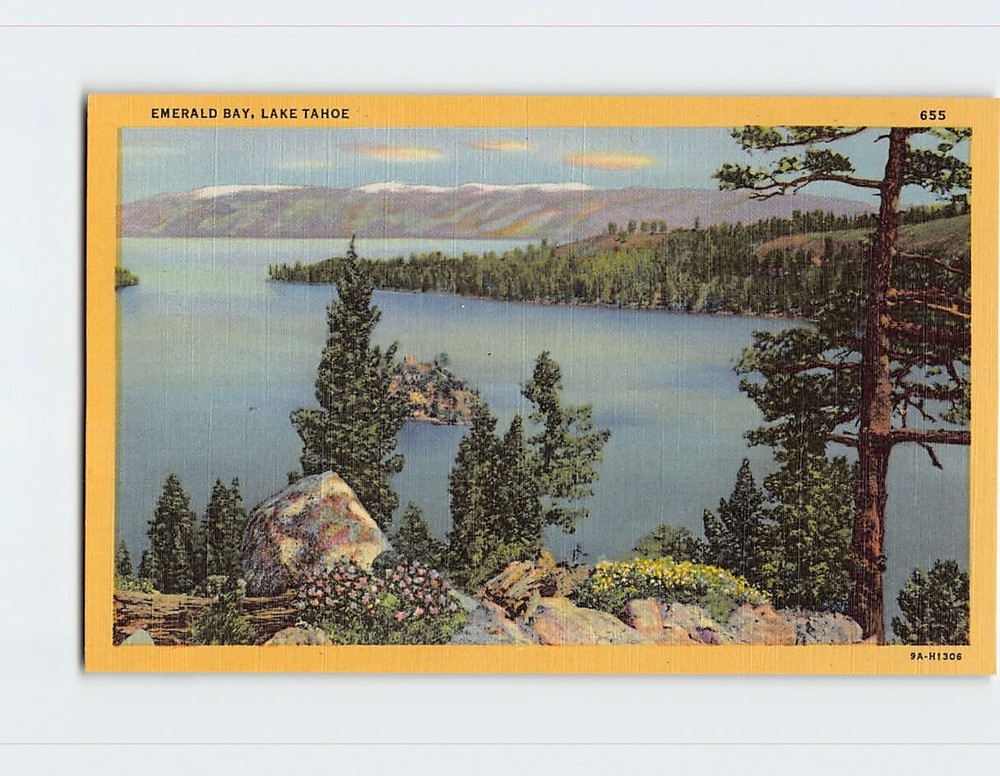 Postcard Emerald Bay, Lake Tahoe, California
