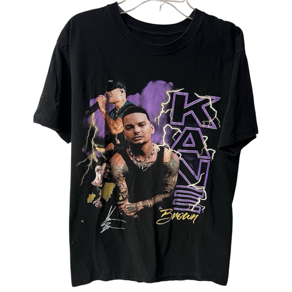 Kane Brown T Shirt Mens Medium Black Summer Concert Music Tour Band Tee *read