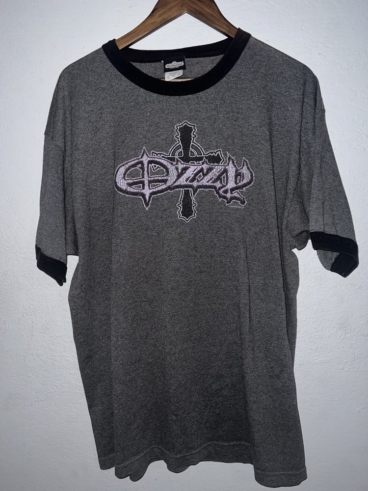 Rare 2003 Ozzy Osbourne Black Sabbath Cross Rock Band Tee Size XL Winterland Y2K