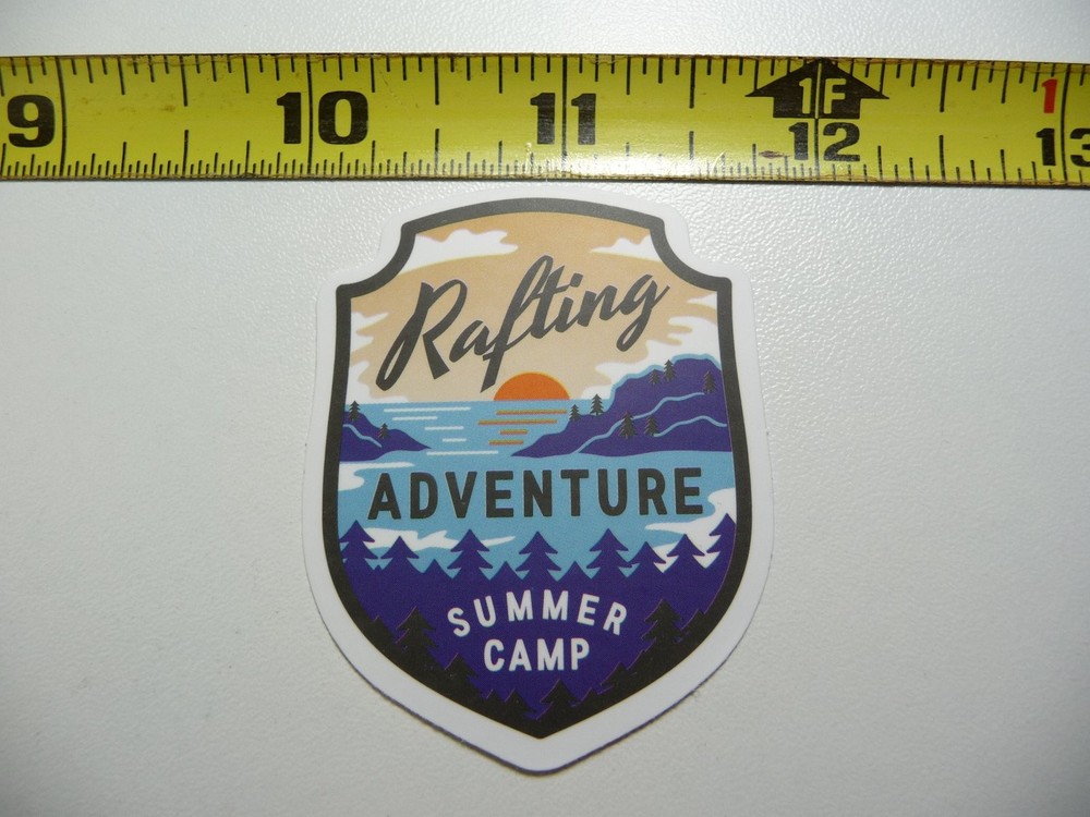 Lake Rafting Hiking Camping Outdoor Adventure Decal Sticker