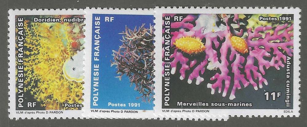 French Polynesia # 557 - 559 MNH Flawless & Fresh Cmplt Set!  ('26 SCV $1.85)