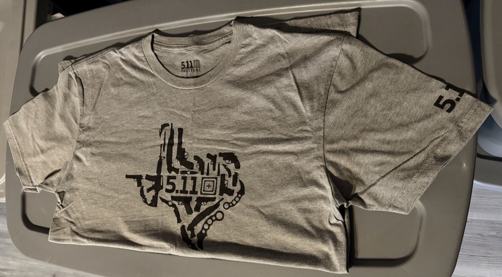 5.11 Gun State Texas T-Shirt in Gray Large