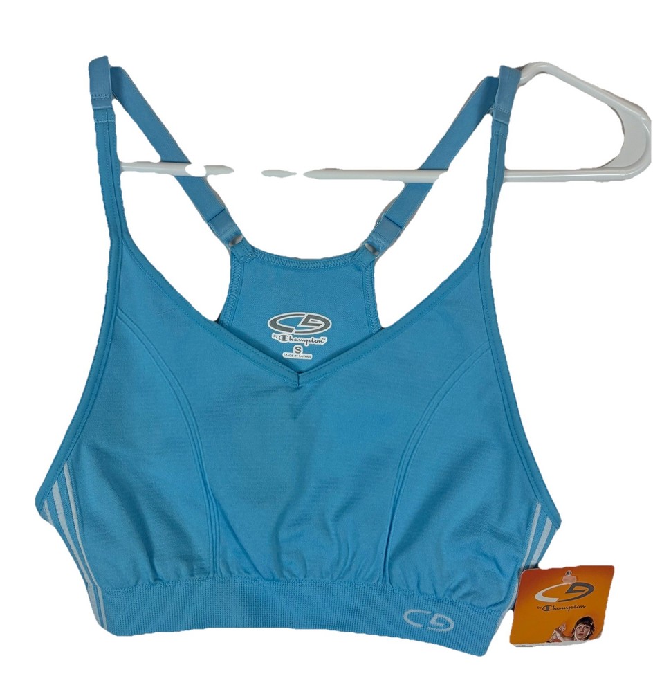 C9 By Champion Racerback Sports Bra Activewear Light Blue Women’s Size Small NWT