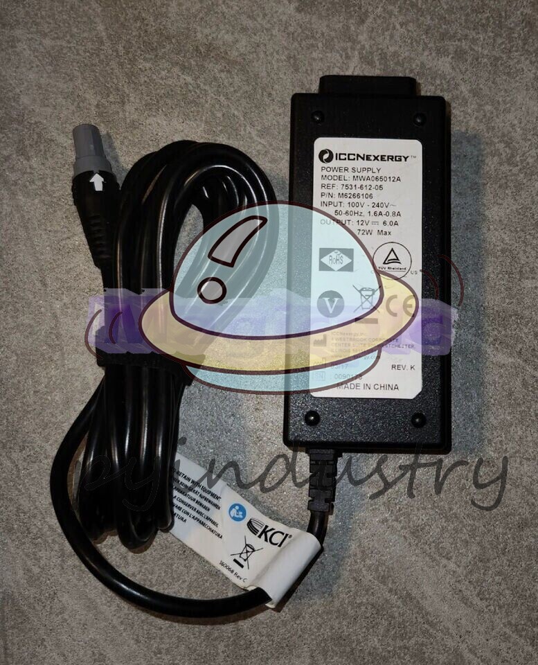 Genuine KCI ACTIVAC Negative Pressure Therapy Systems AC Adapter Charger 4-Pin