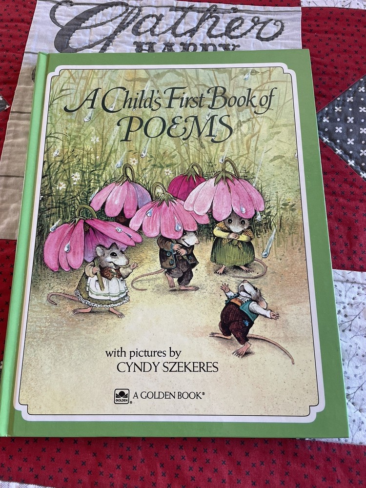 A Child’s First Book Of Poems, Cyndy Szekeres, Vintage 1981 Children’s VG/HC