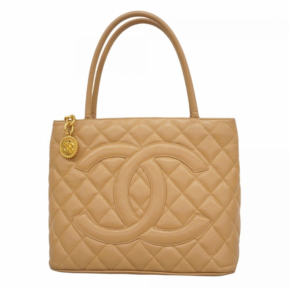 Chanel classic black caviar leather tote bag 678048