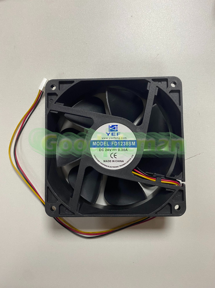 1x for YEF FD1238SM DC24V 0.30A 12cm 3-Wire Cooling Fan  *tlp