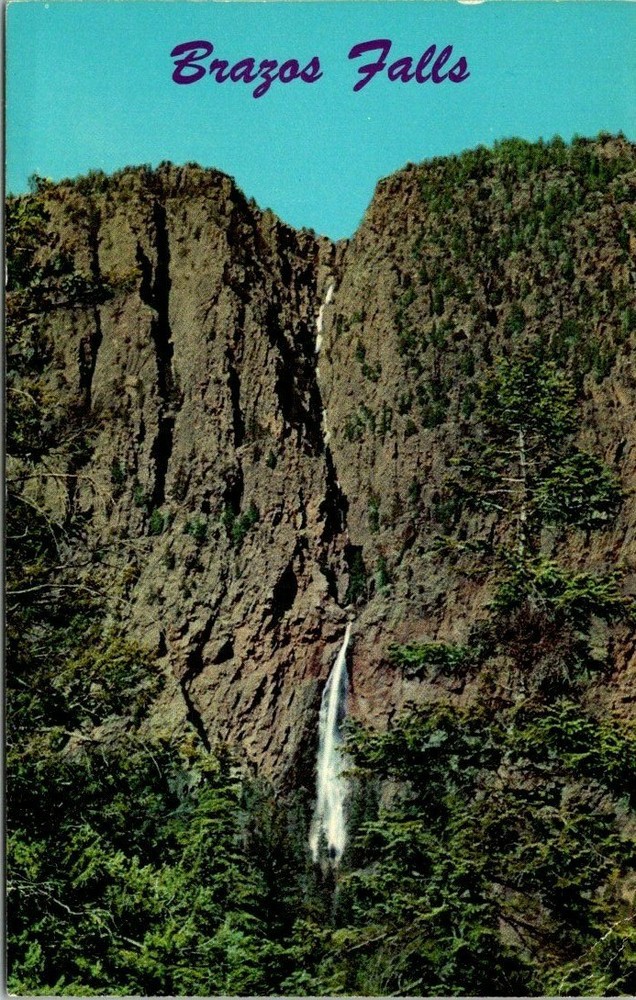 Brazos River Falls Near Chama New Mexico Vintage Postcard