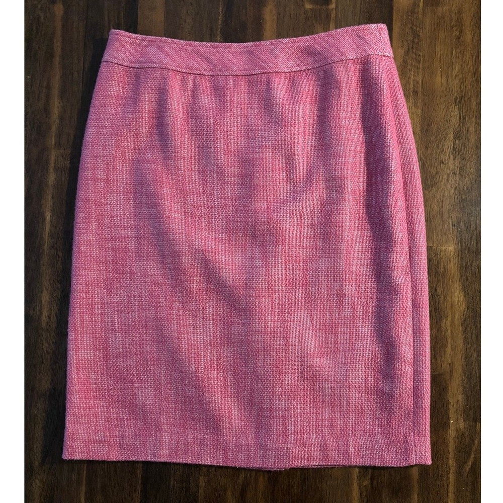 Talbots Women’s 10 Skirt Penicil Straight Cotton Linen Tweed Knee Length