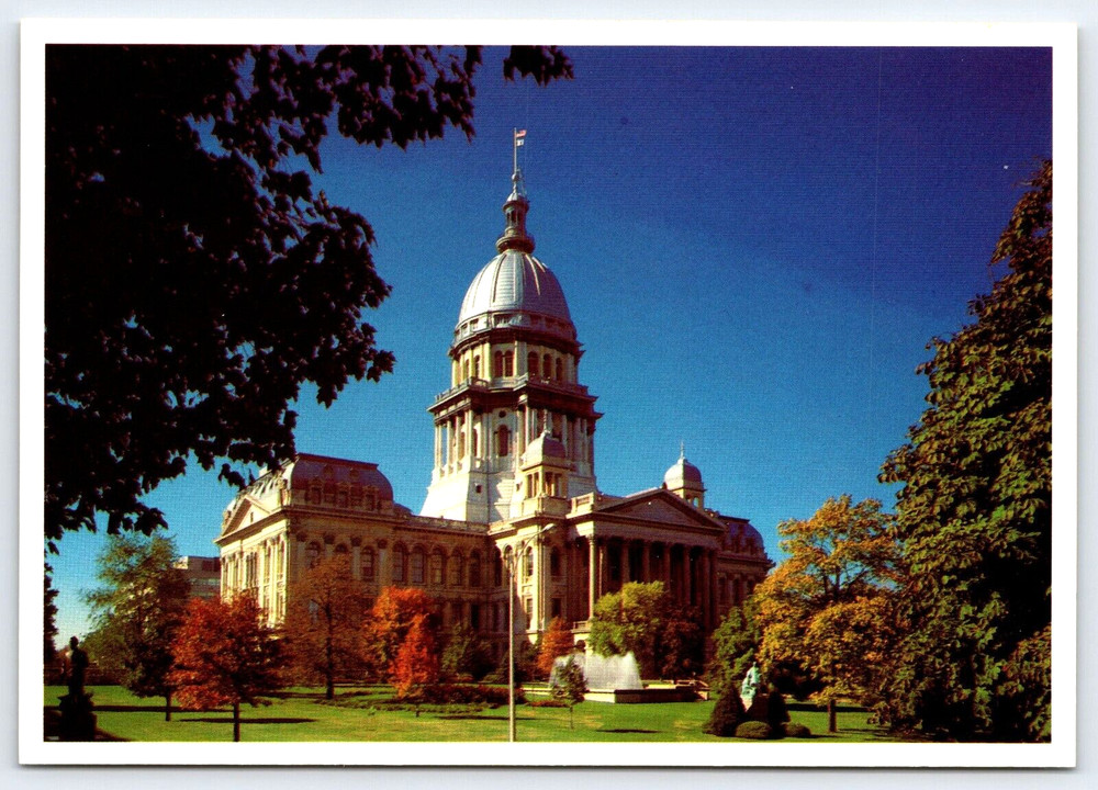 Springfield Illinois USA Illinois State Capitol Building Vintage Photo Postcard