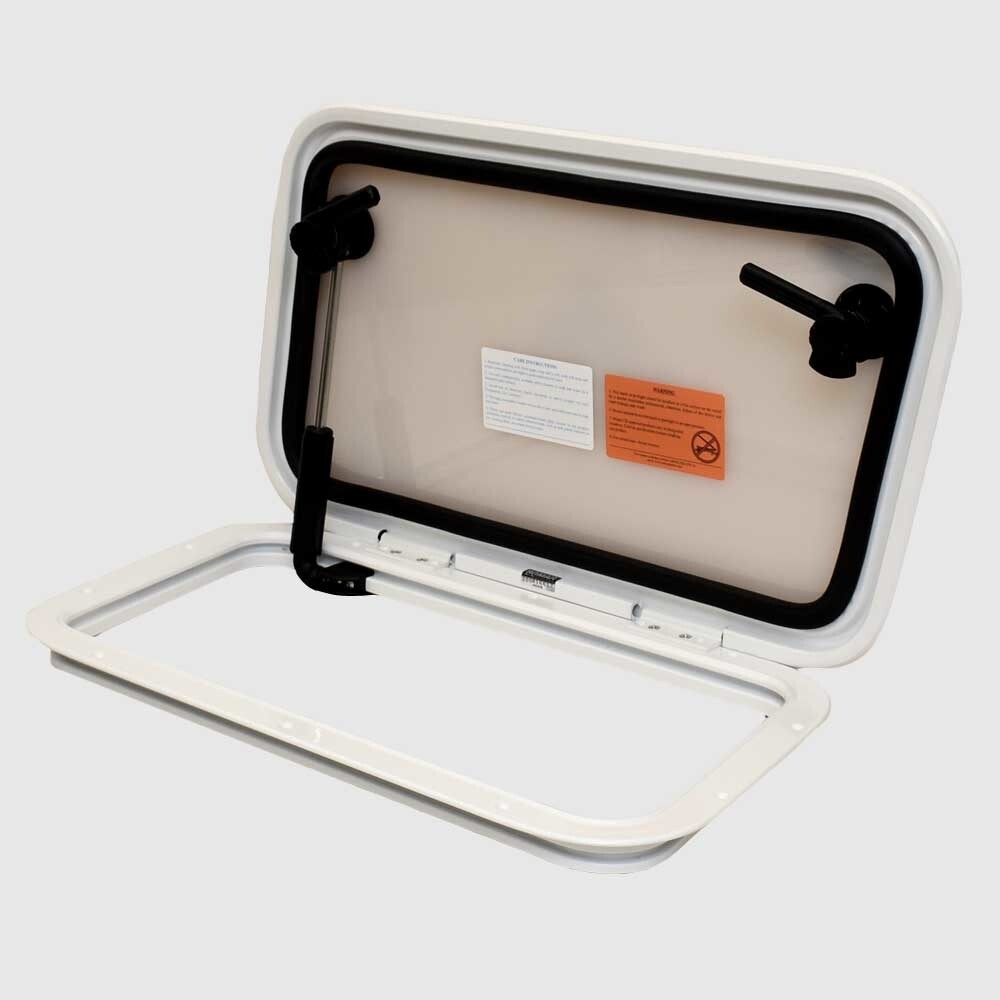 Bomar Boat Ventilation Hatch N1044-10HX-WHT | 20 1/2 x 11 1/2 Inch