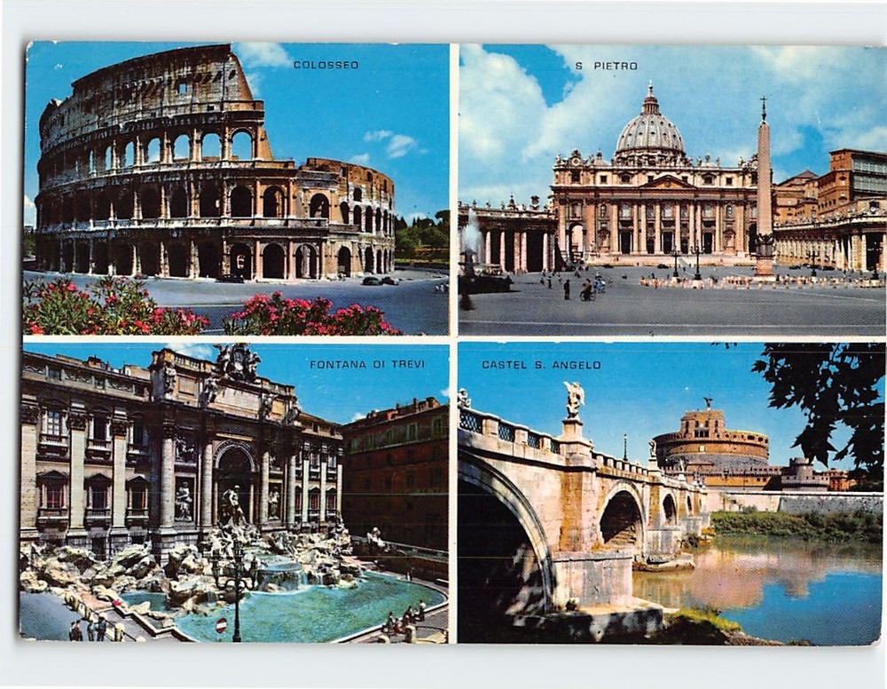 Postcard Scenes & Views Rome Italy