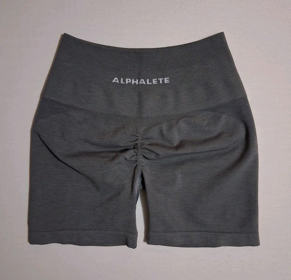 Gray Alphalete Amplify Shorts / Gray Alphalete Shorts Womens XS
