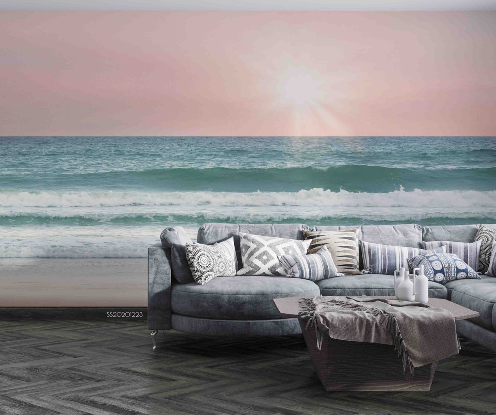 3D Sky Sea Landscape Wall Murals Wallpaper Murals Wall Sticker