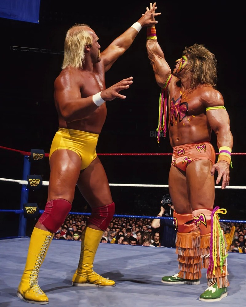 Hulk Hogan Vs The Ultimate Warrior Vintage Wwf Wwe Wrestling 8x10 PHOTO PRINT