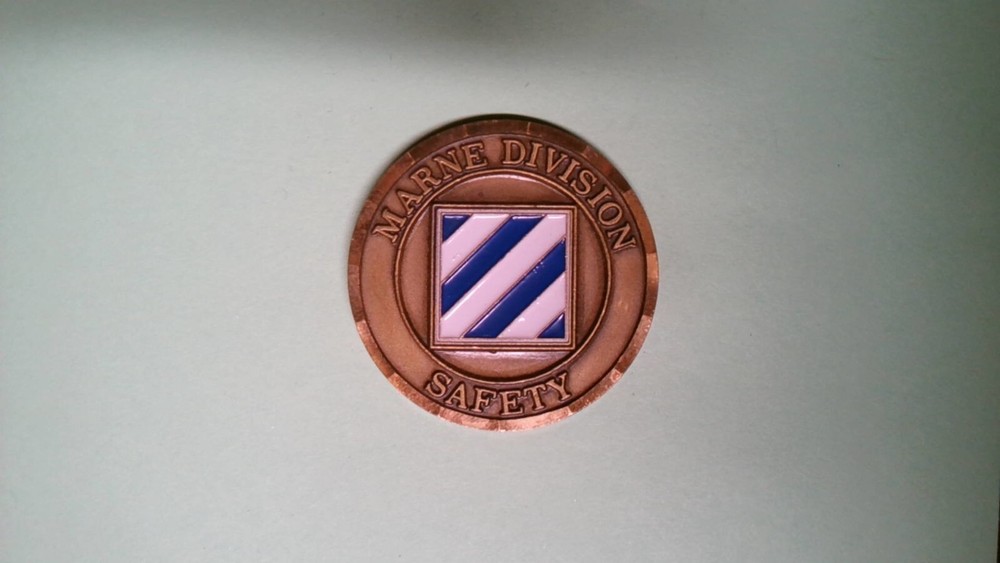 CHALLENGE COIN MARINE DIVISION SAFETY EXCELLENCE IN SAFETY