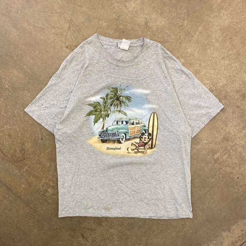 Vintage Disney Mickey Mouse Disneyland Surf Beach 2000s T-Shirt Size XL