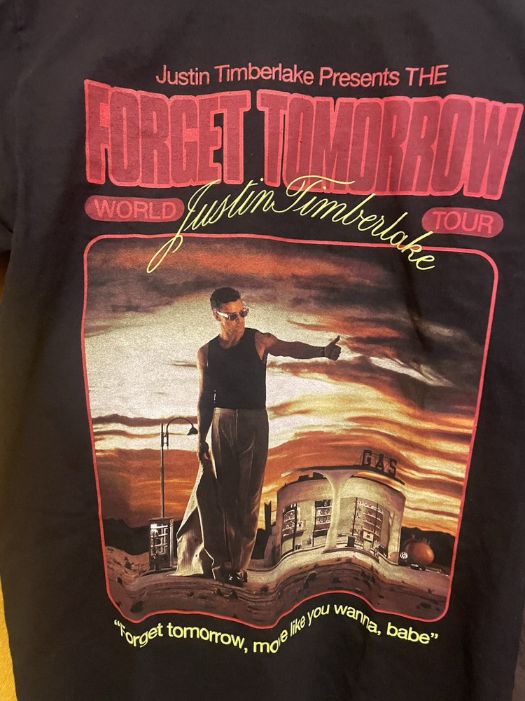 Justin Timberlake Tour Shirt, Forget Tomorrow World Tour 2024 T-Shirt  ( Small)