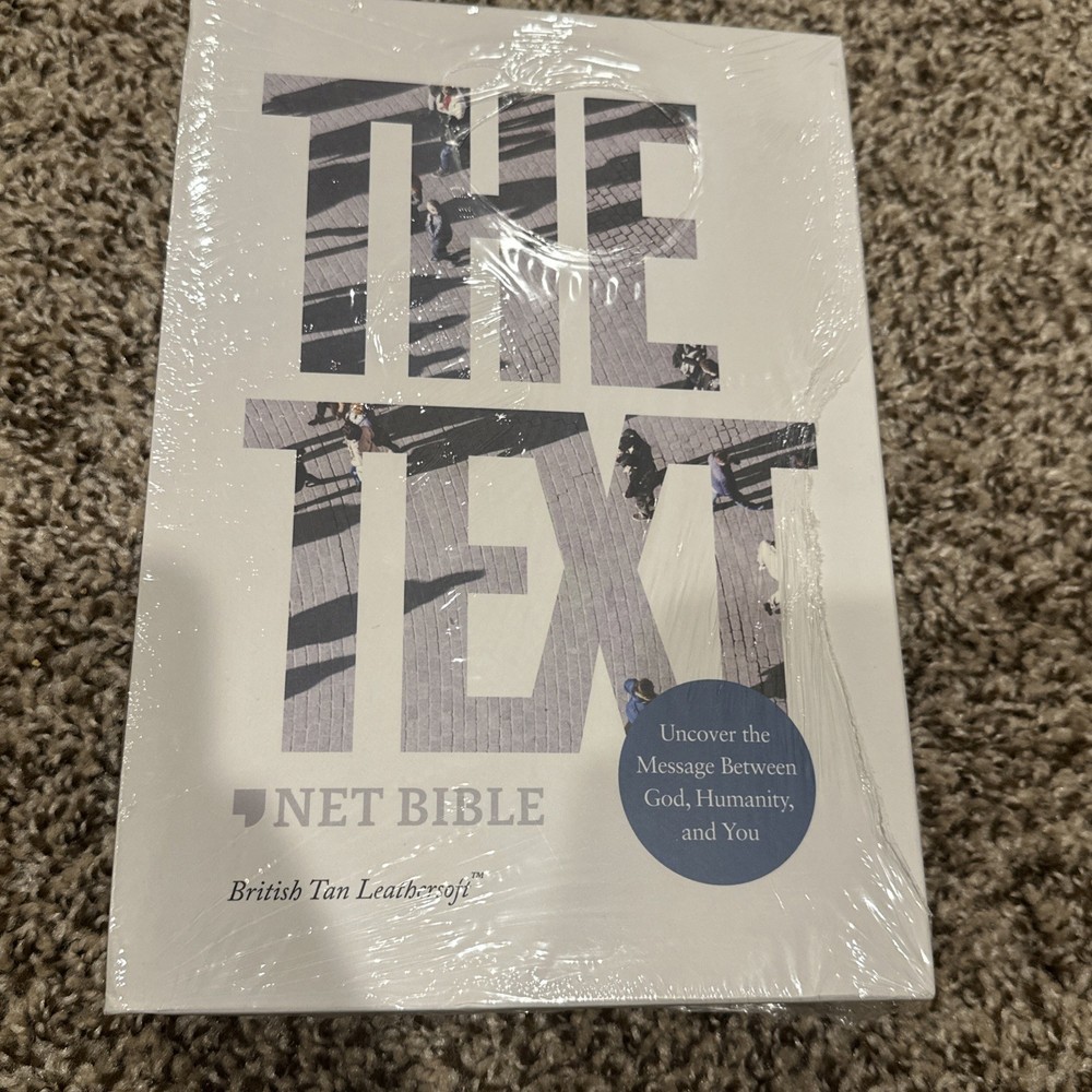 The Text Bible, British Tan Leathersoft, Comfort Print : NET Bible